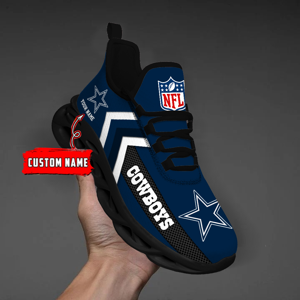 1 Custom Name   Dallas Cowboys   PERSONALIZED MAX SOUL SHOES T4