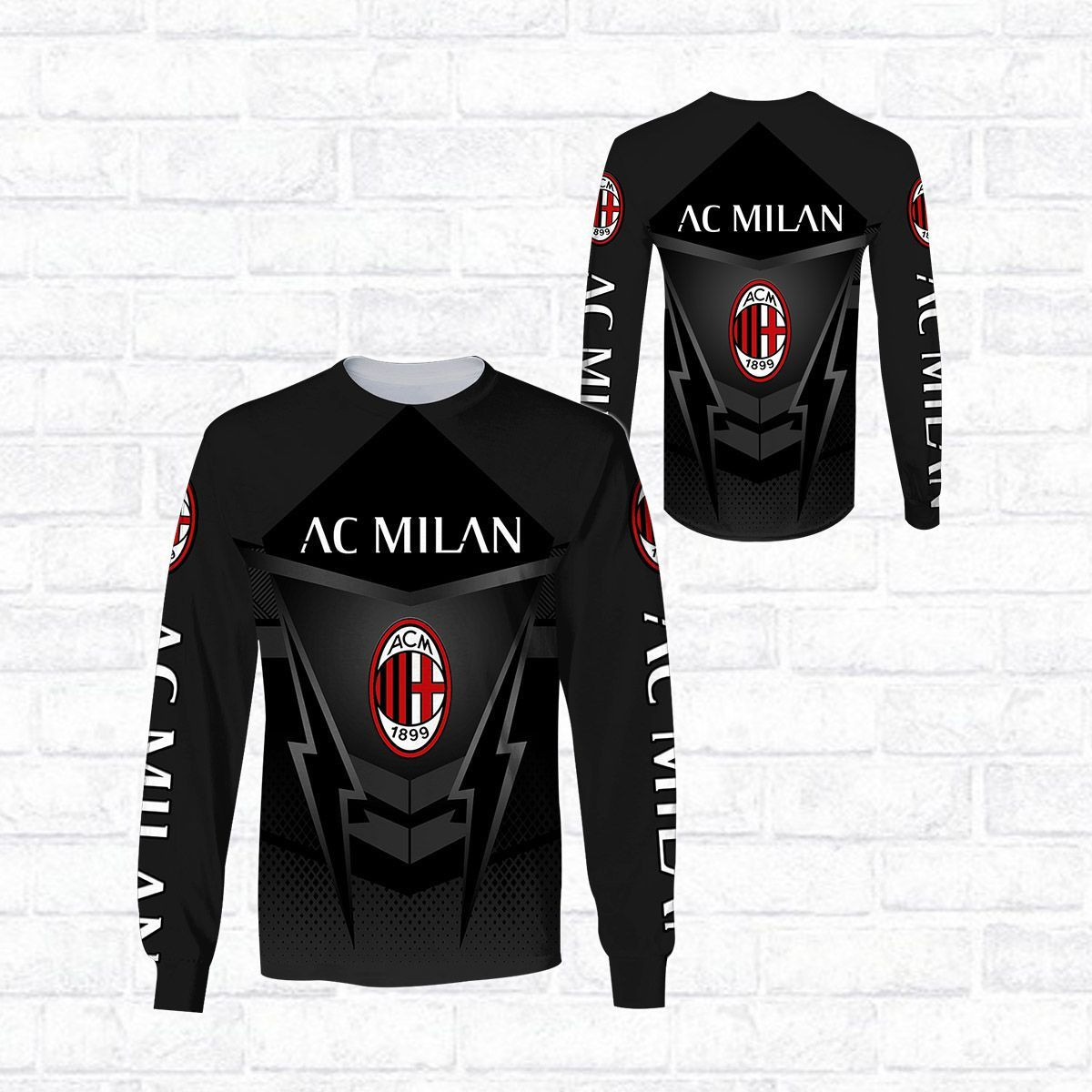 3D All Over Printed AC Milan LPH-HT  Shirts Ver3 (Black)