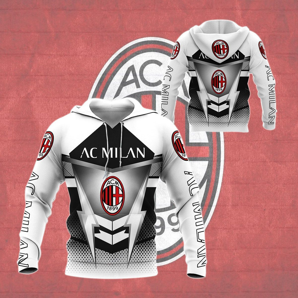 3D All Over Printed AC Milan LPH-HT  Shirts Ver3 (White)