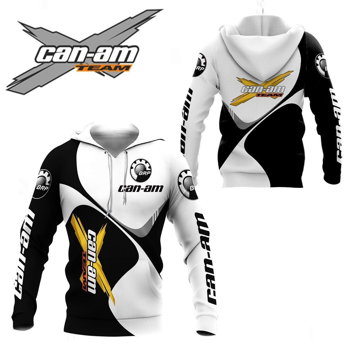 3D All Over Printed  Can-am Racing Team  Shirts Ver 4 (White)