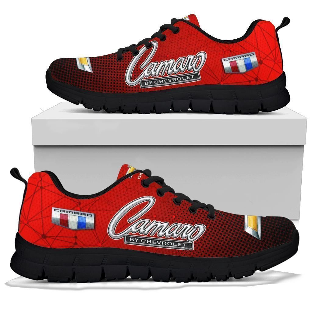 3D Printed Chevrolet Camaro- Nct Sneakers Ver1 For Men & Women (Red)