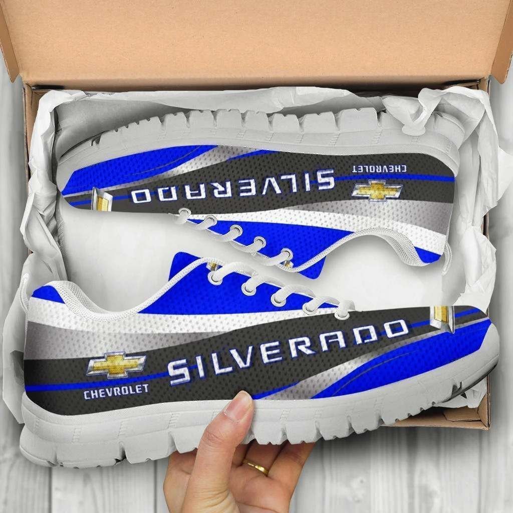 3D Printed Chevrolet Silverado Sneakers For Men & Women Ver 1 (Blue)