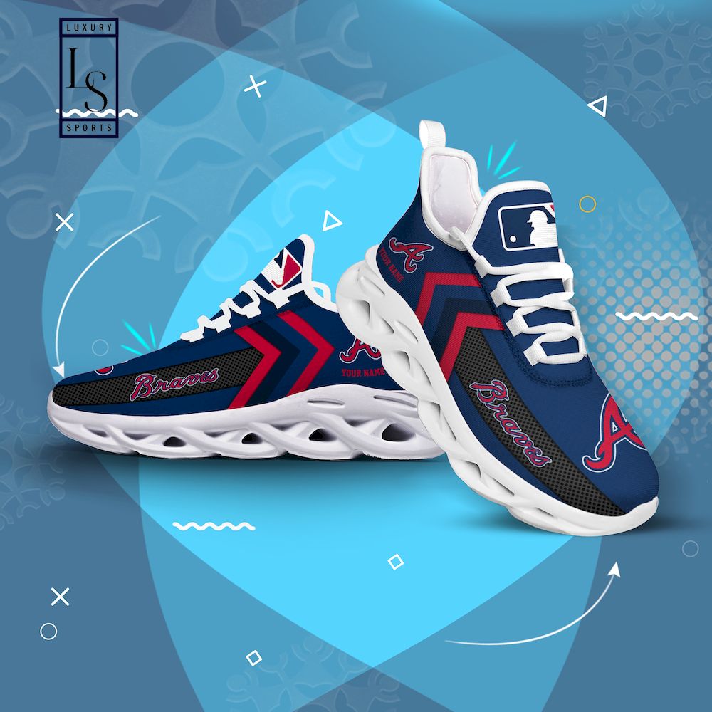 Atlanta Braves Personalized Max Soul Shoes