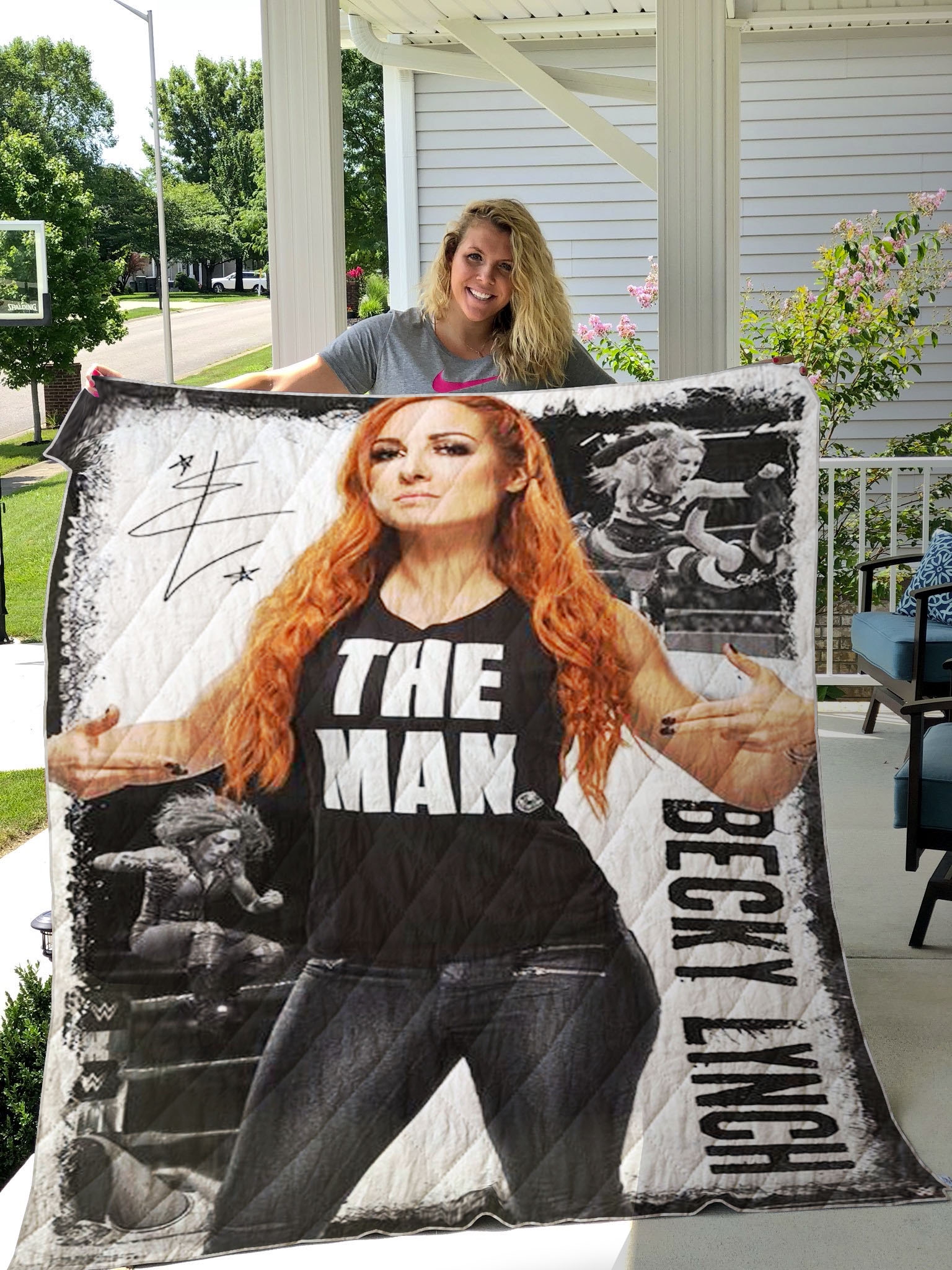 Becky Lynch Quilt Blanket Ver 5