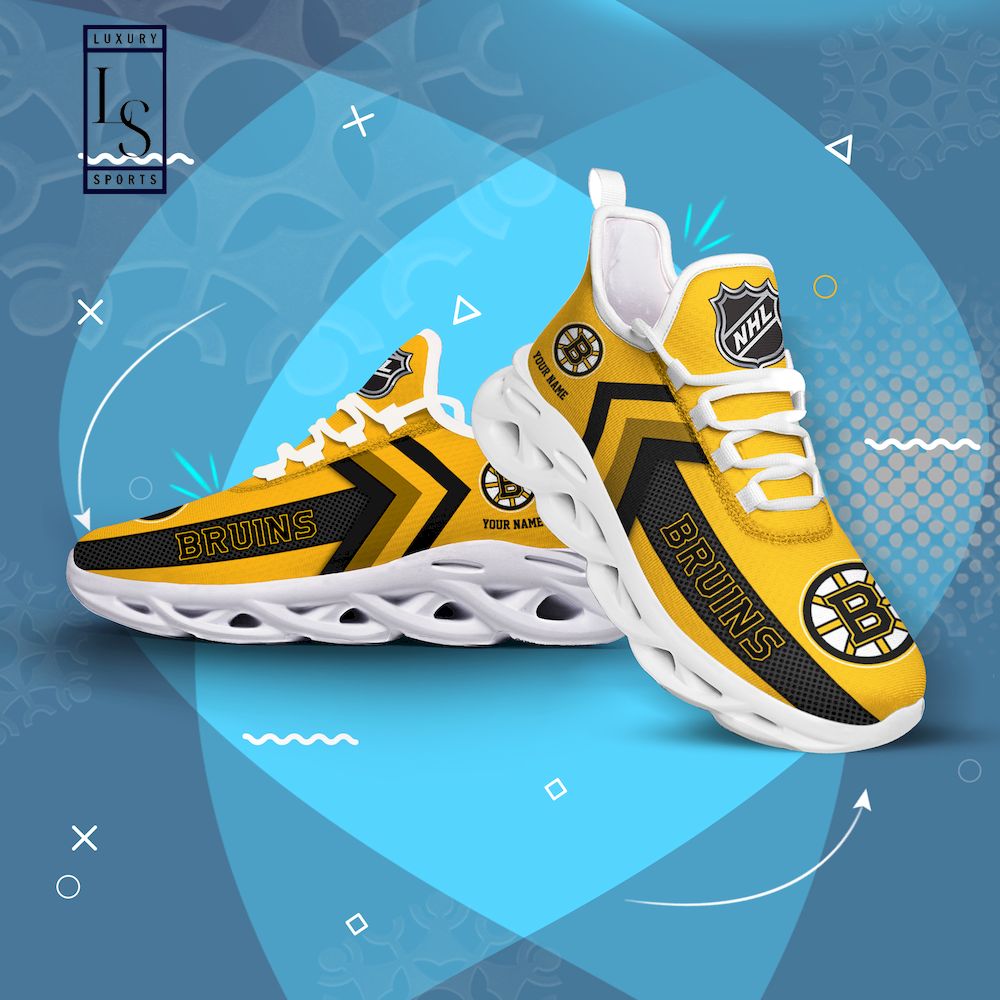 Boston Bruins NHL Personalized Max Soul Shoes