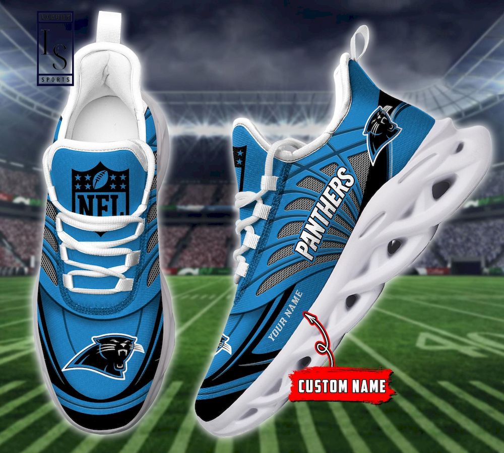 Carolina Panthers Personalized Max Soul Shoes