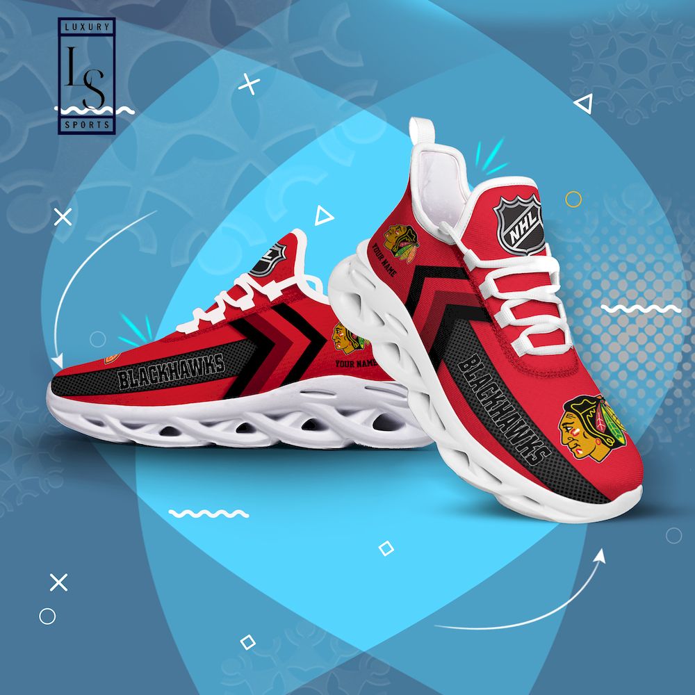 Chicago Blackhawks NHL Personalized Max Soul Shoes