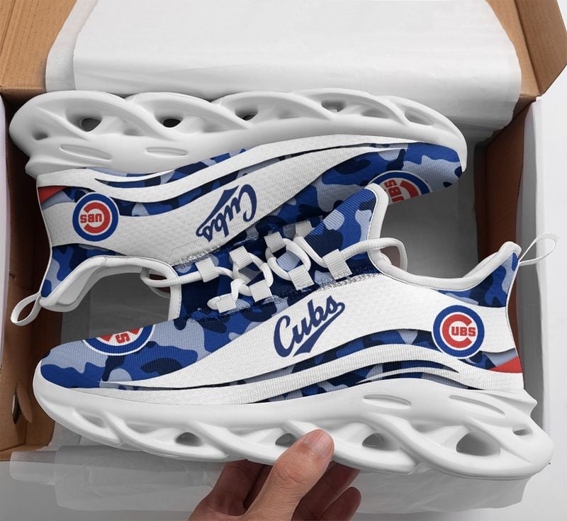 Chicago Cubs Camo Pattern Max Soul Shoes NEW019737