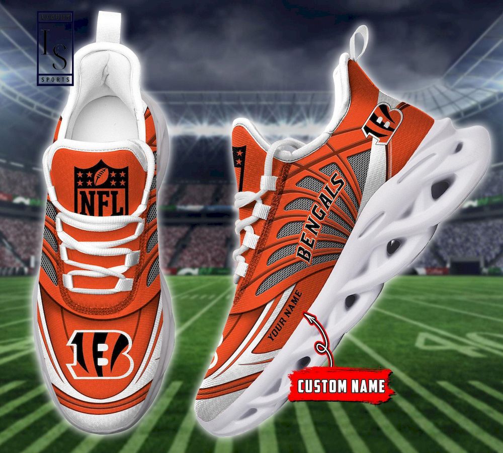 Cincinnati Bengals Personalized Max Soul Shoes