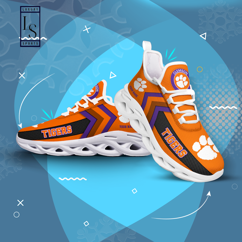 Clemson Tigers Personalized Max Soul Shoes