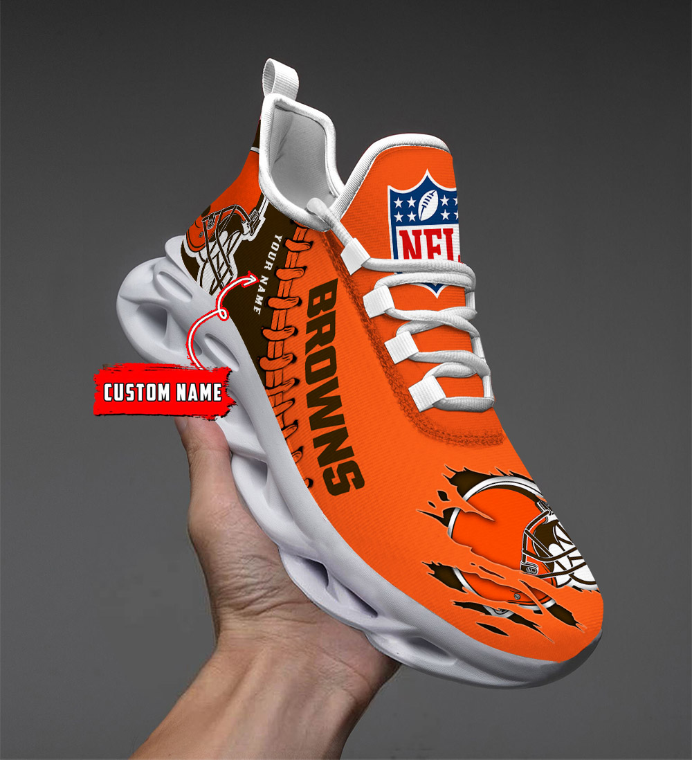    Custom name    Cleveland Browns Personalized Max Soul Shoes   DS001