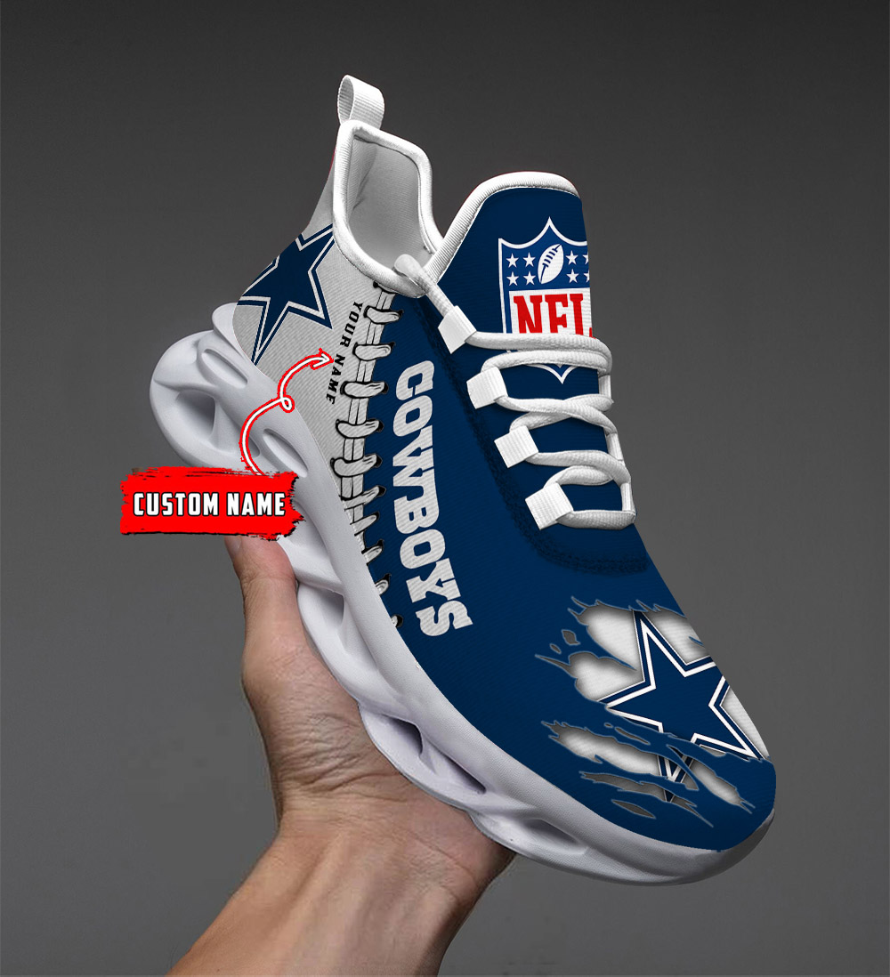    Custom name    Dallas Cowboys Personalized Max Soul Shoes   DS001