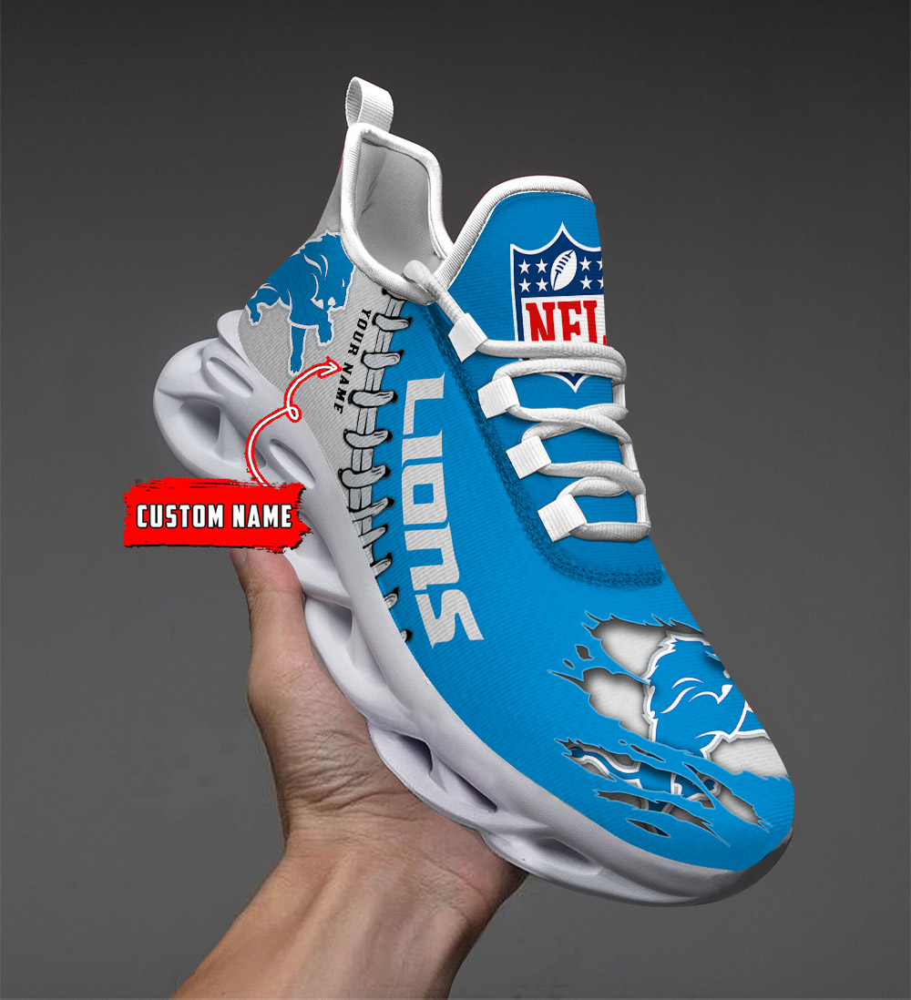    Custom name    Detroit Lions Personalized Max Soul Shoes   DS001