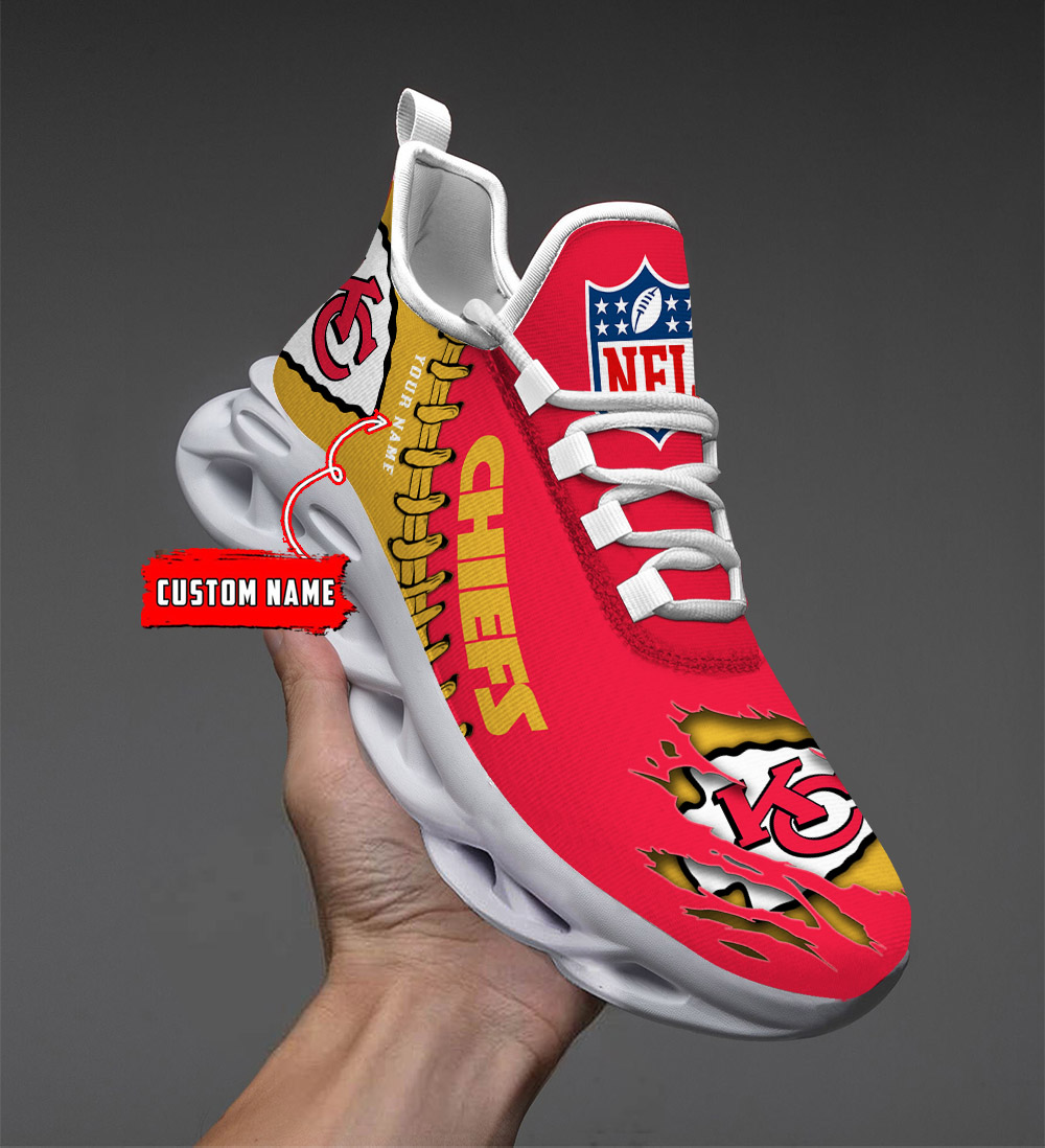    Custom name    Kansas City Chiefs Personalized Max Soul Shoes   DS001