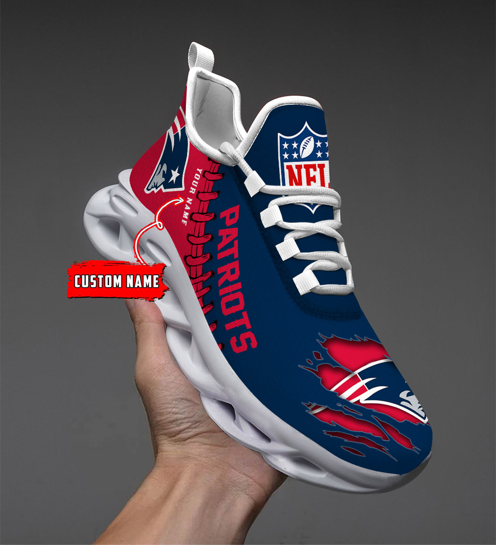    Custom name    New England Patriots Personalized Max Soul Shoes   DS001