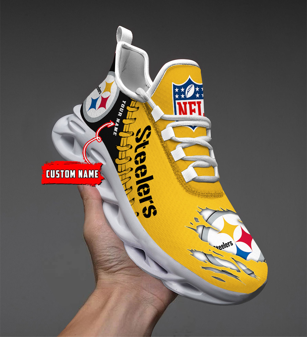    Custom name    Pittsburgh Steelers Personalized Max Soul Shoes   DS001