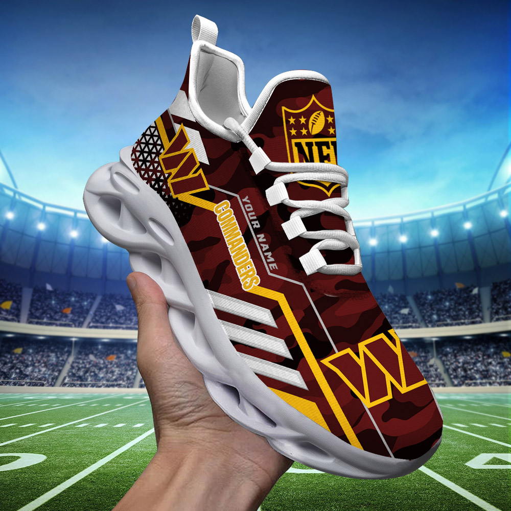 Custom Name   Washington Football  PERSONALIZED MAX SOUL SHOES  DS001