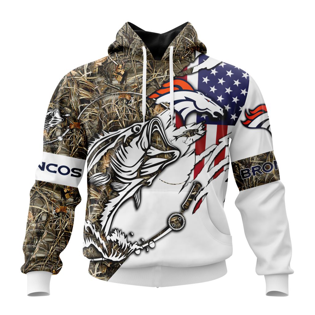 Denver Broncos Special Fishing With Flag Of The United States ST2201