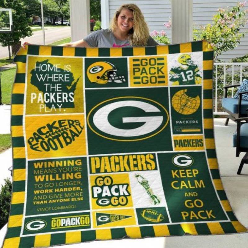 Green Bay Packers Quilt – Keep Calm and Go Pack Quilt Blanket – Quilt Green Bay Packers For Fans