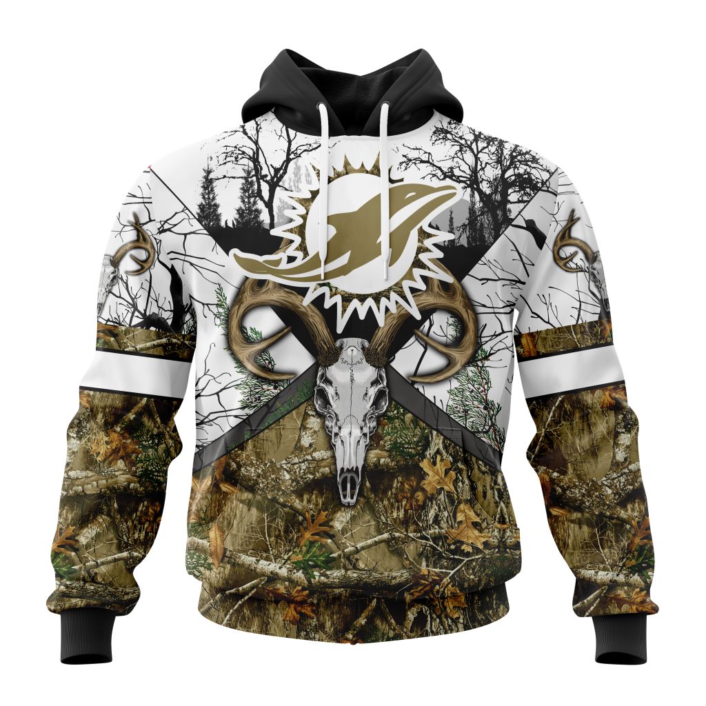 Miami Dolphins | Specialized Specialized Design Wih Deer Skull And Forest Pattern For Go Hunting