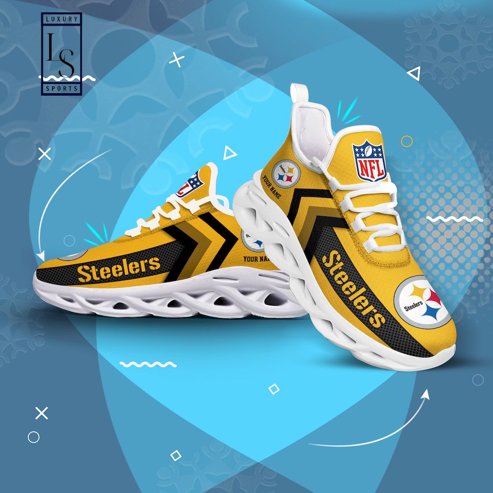 Pittsburgh Steelers Personalized Max Soul Shoes