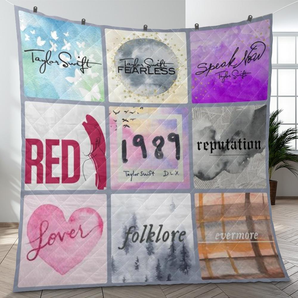 Taylor Swift Songs Fan Gift, Taylor Swift Songs Quilt Blanket