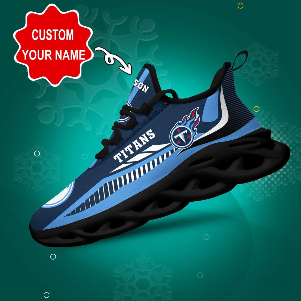 Tennessee Titans Max Soul Shoes Custom Name Sneakers