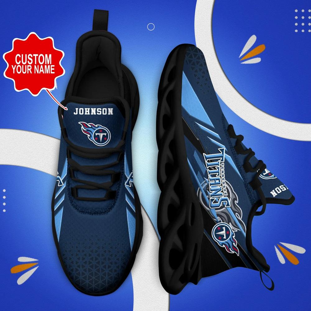 Tennessee Titans Max Soul Shoes Custom Name Sneakers