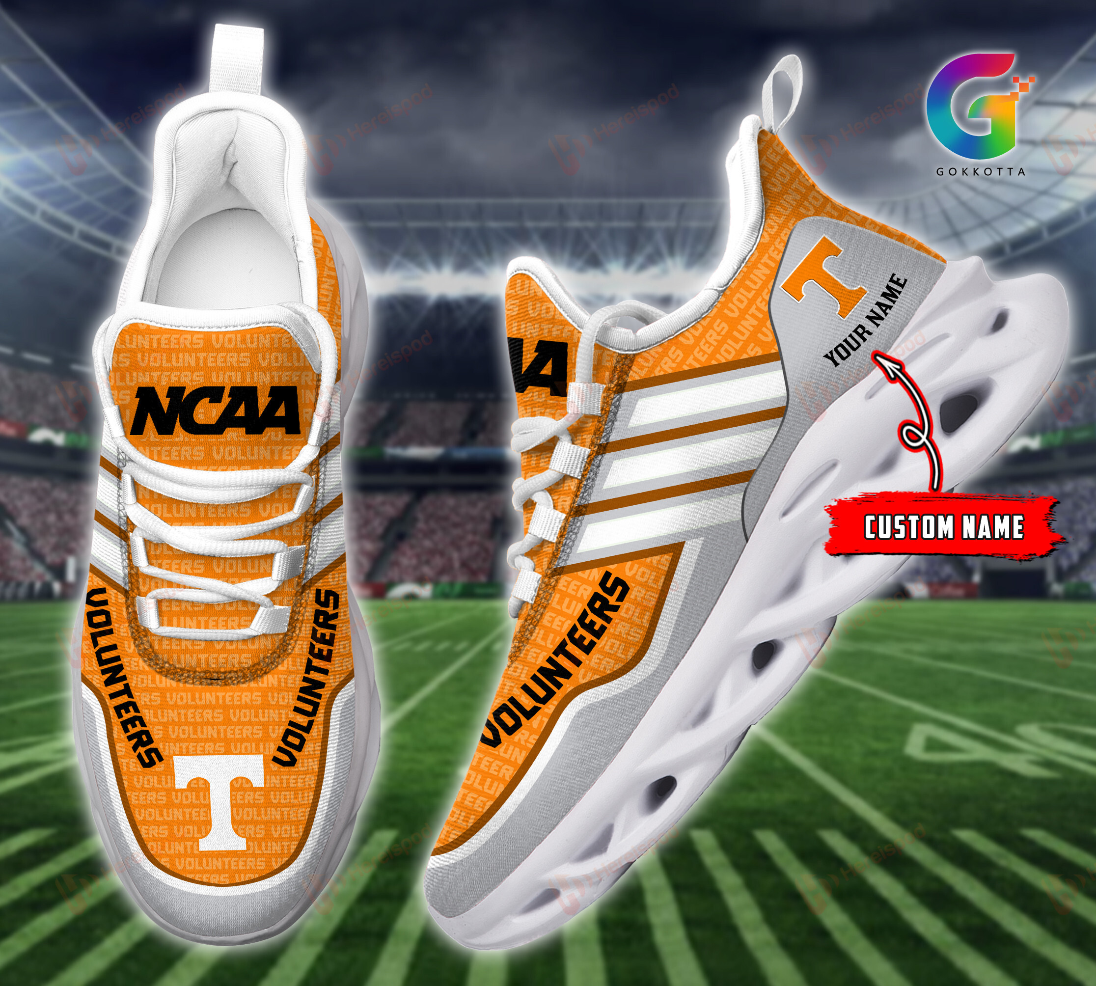 Tennessee Volunteers Personalized Max Soul Shoes THSM1122010421