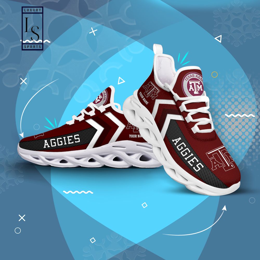 Texas A&M Aggies Personalized Max Soul Shoes