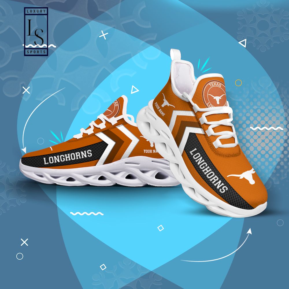 Texas Longhorns Personalized Max Soul Shoes