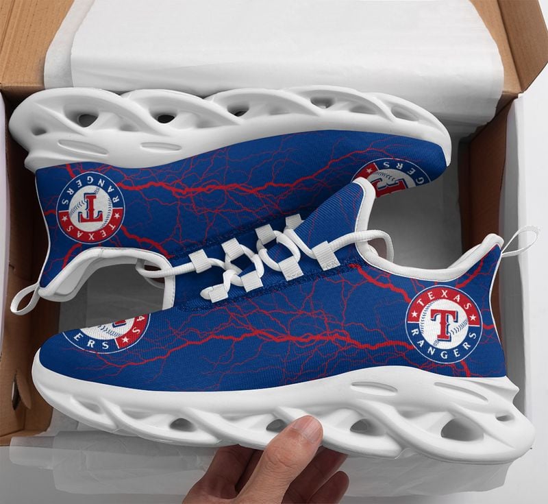 Texas Rangers Lightning Pattern Max Soul Shoes NEW020560