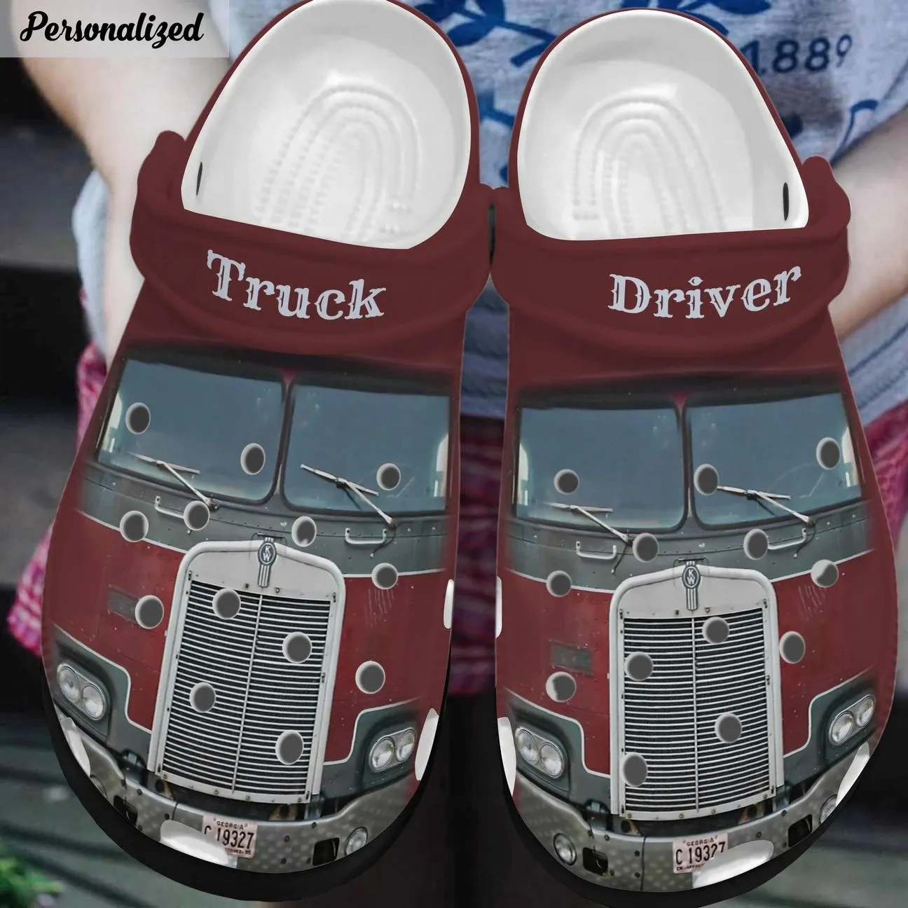 Truck Personalized Clog Custom Crocs Comfortablefashion Style Comfortable For Women Men Kid Print 3D Truck Driver