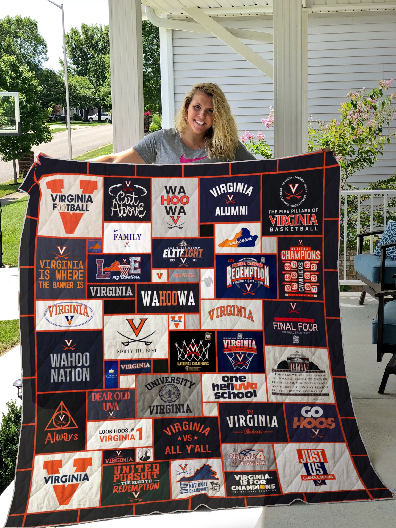 University Of Virginia (uva) Quilt Blanket Ver 3