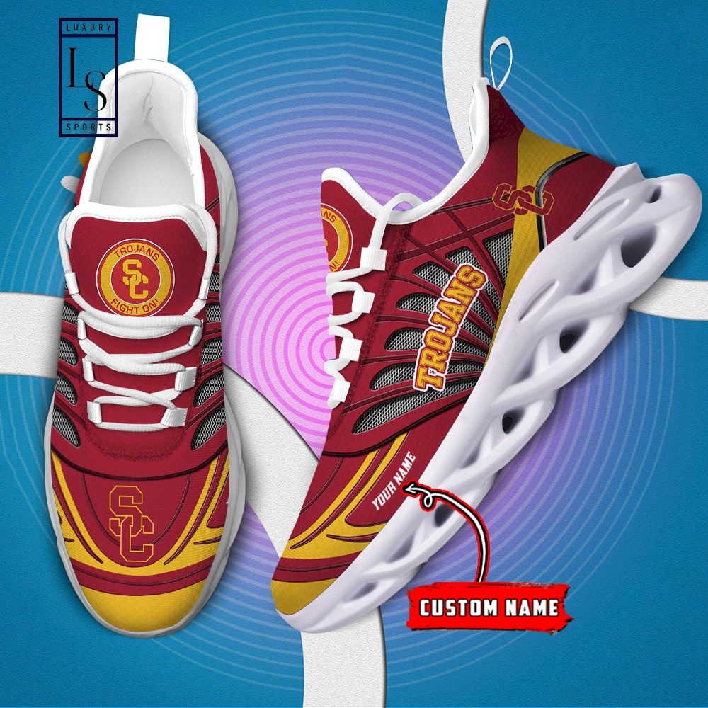 USC Trojans Custom Name Max Soul Shoes