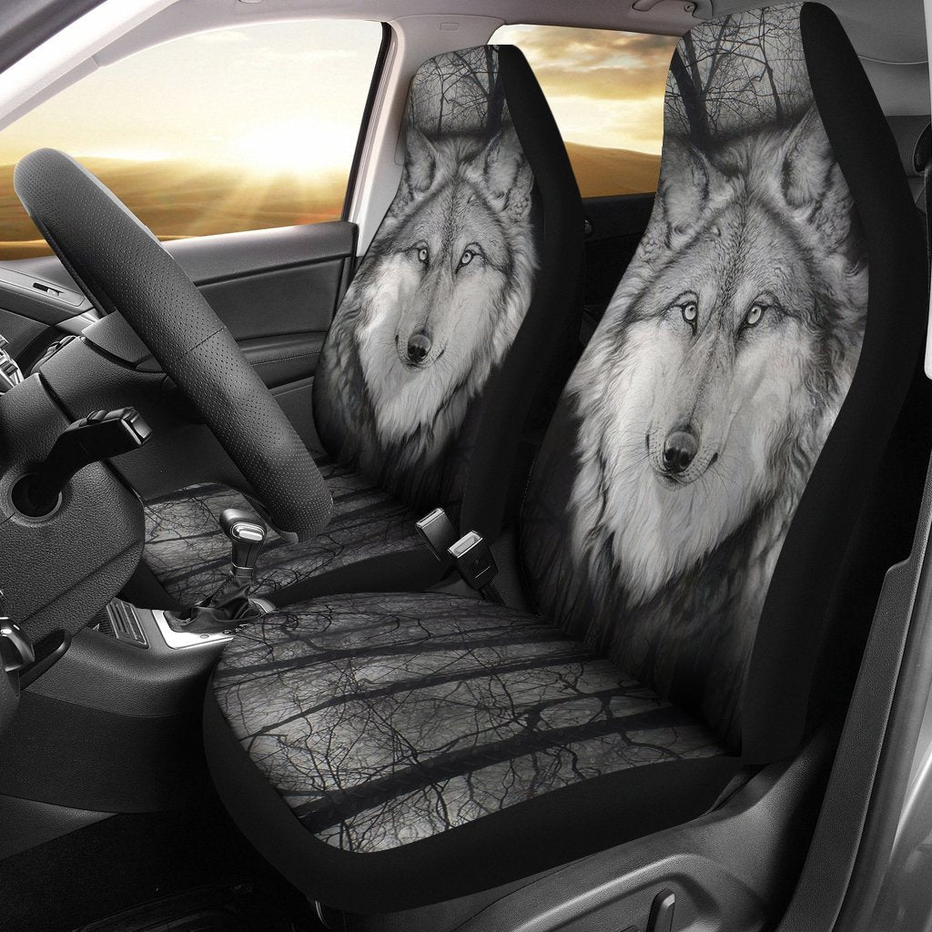 Wolf Eyes Car Seat Cover ( Set of 2)