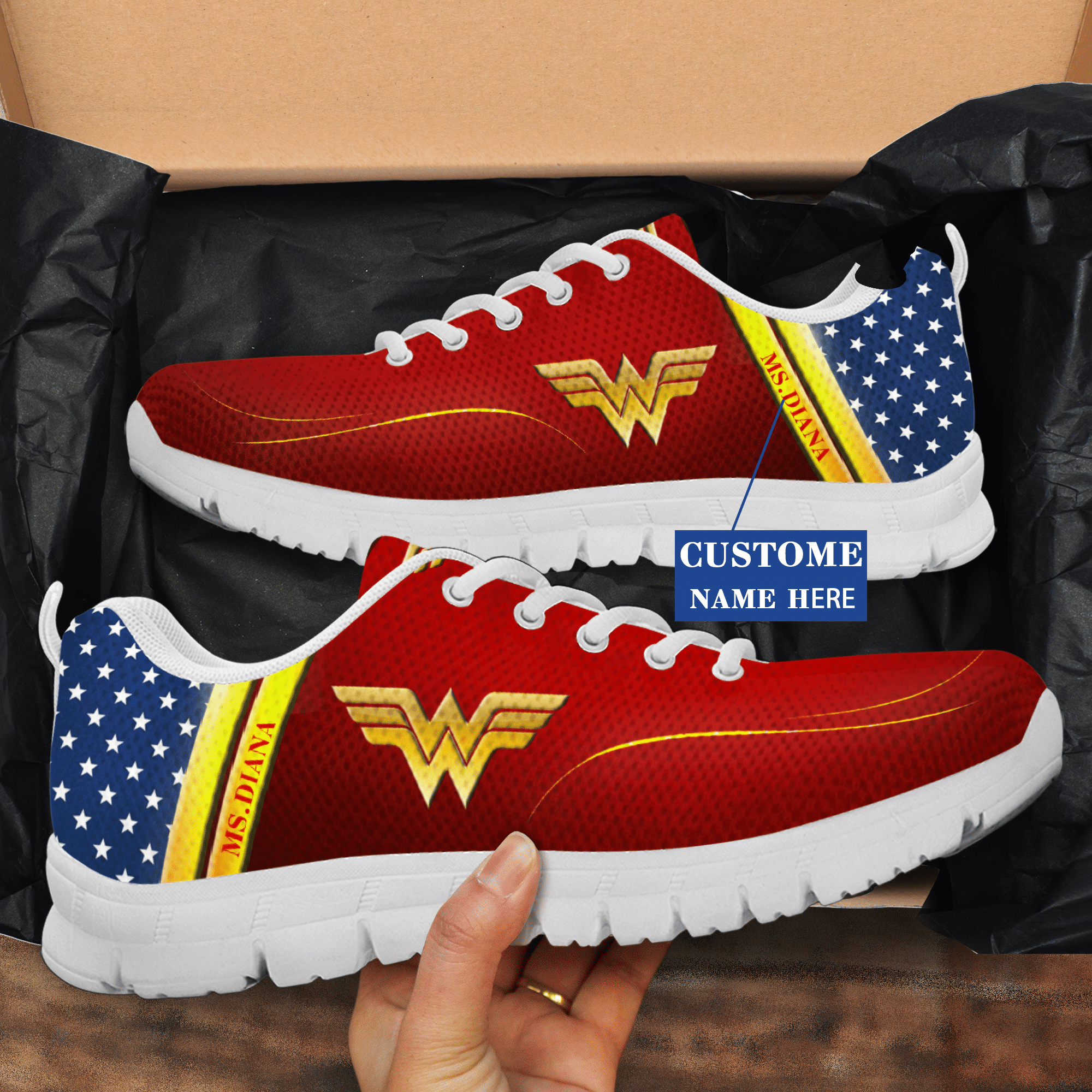 Wonder Woman Custom Sneakers - v2