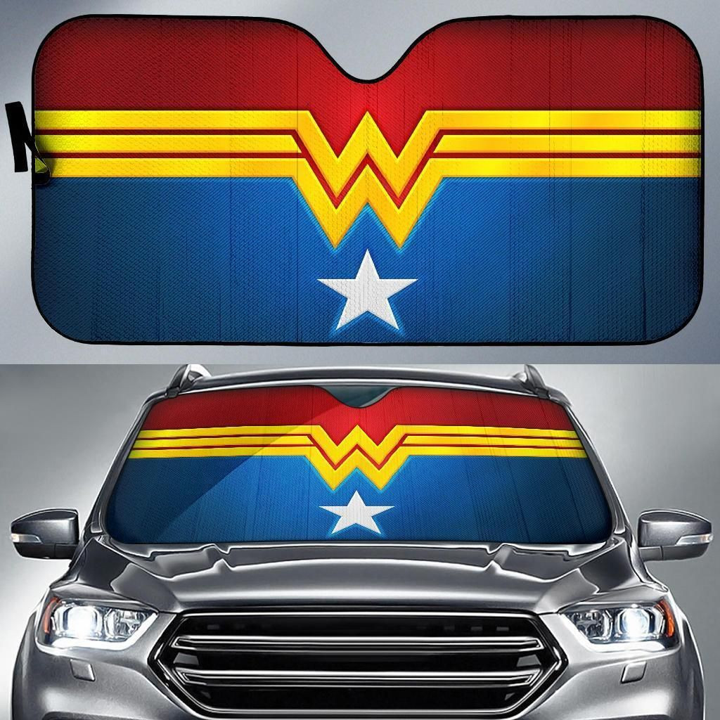 Wonder Woman Logo Car Sun Shades