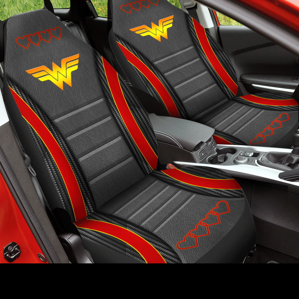 Wonder Woman Red Car Seat Covers (SET OF 2) - v2