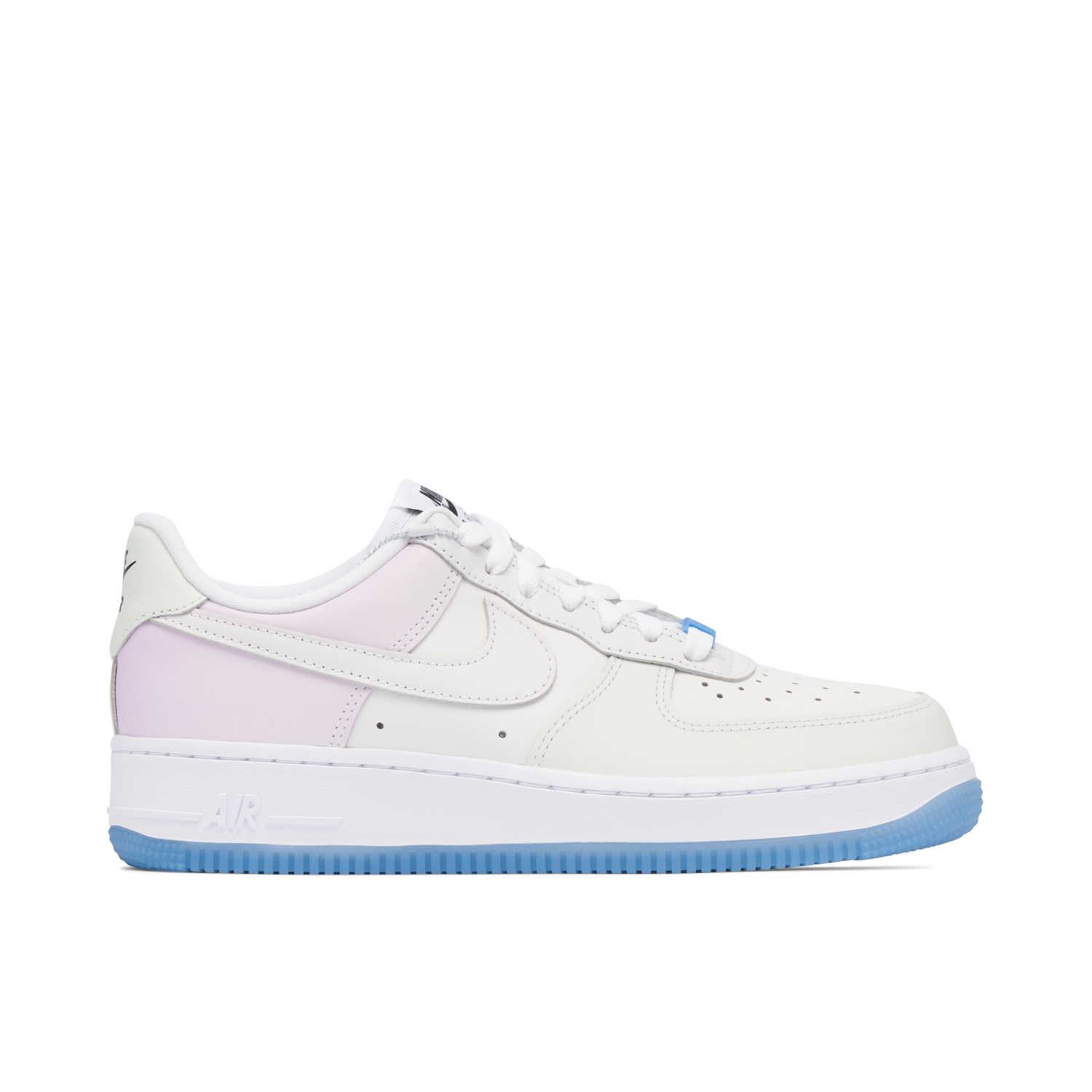 Air Force 1 Low UV Reactive Swoosh White Blue Pink Womens DA8301-100 