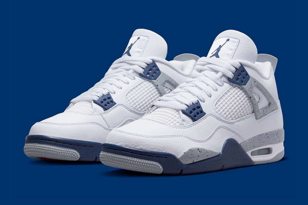 Air Jordan 4 Retro White Midnight Navy