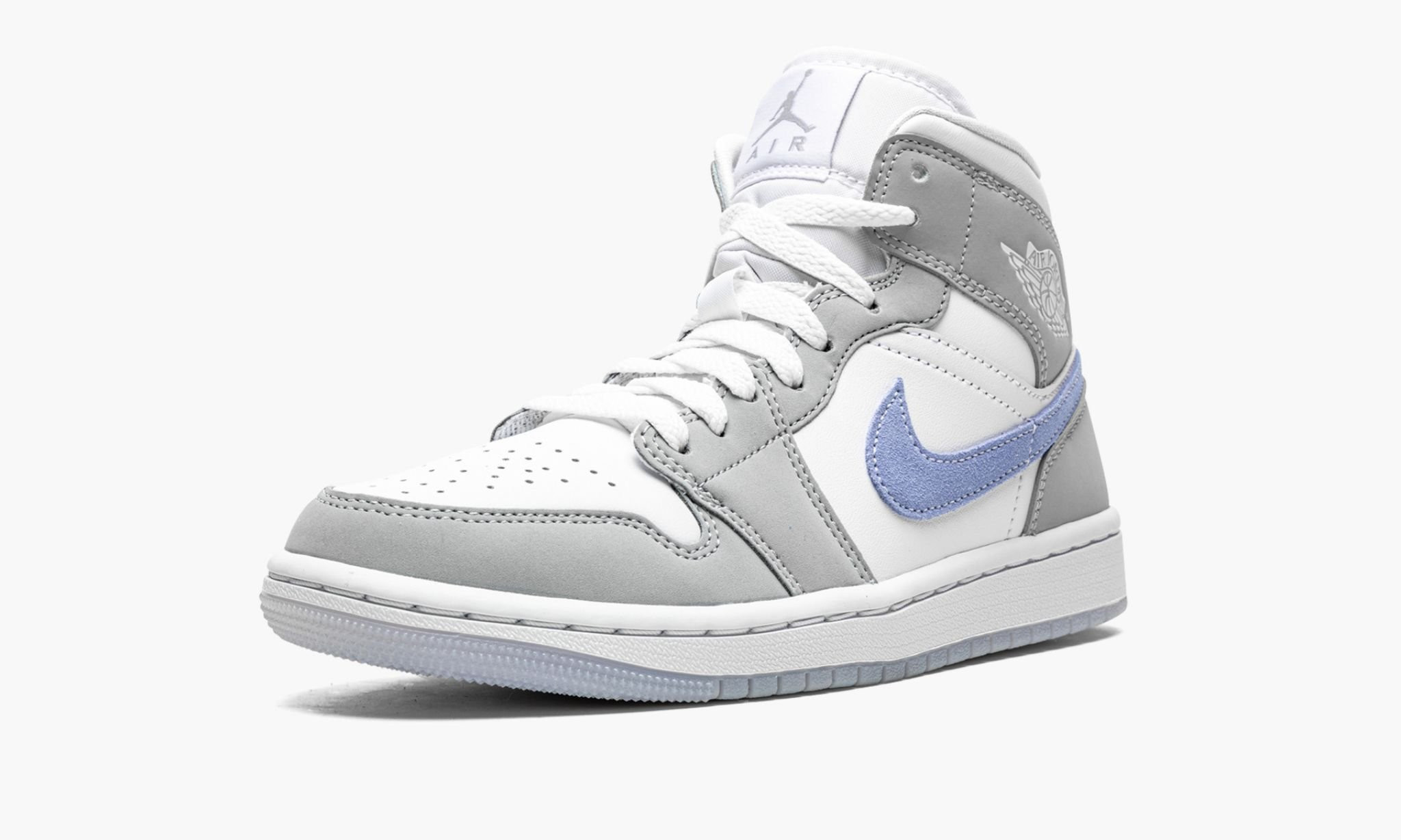 WMNS Air Jordan 1 Mid 'Wolf Grey / Aluminum' 