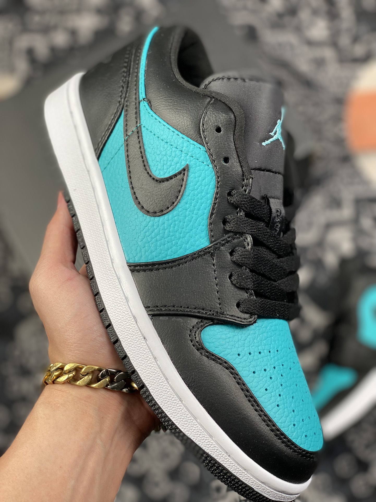 Air Jordan 1 Low Blue Black